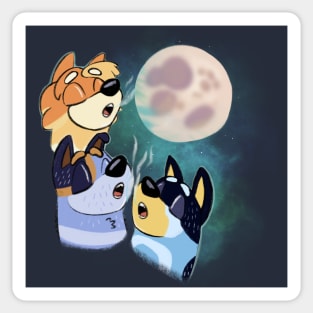 Three Heeler Moon Sticker